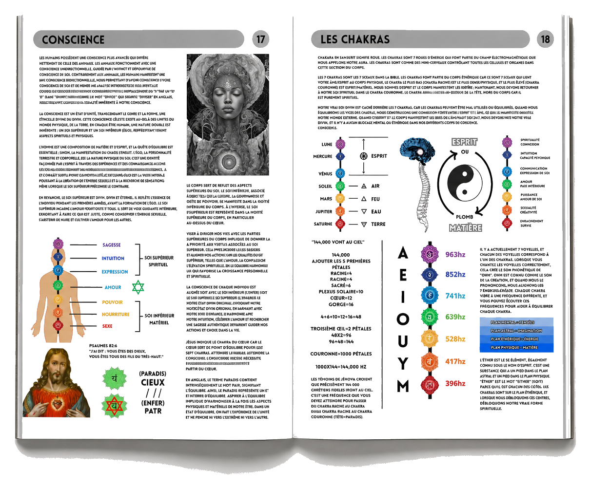 Pages intérieures du Livre de la Sagesse Vol.1